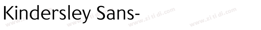 Kindersley Sans字体转换